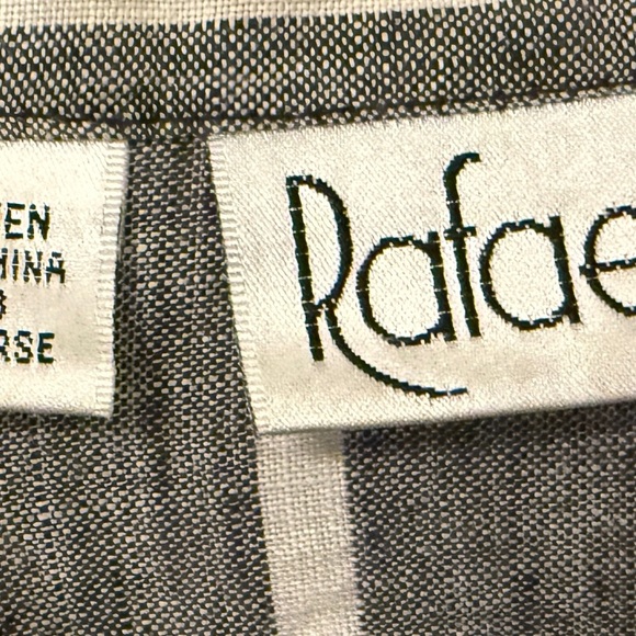 Rafaella Black and White Linen button up blouse - Picture 4 of 11